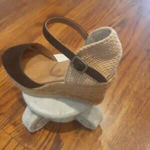 Ankle Strap Woven Wedge Heel Dressy/Casual Suede Gaimo Espadrilles